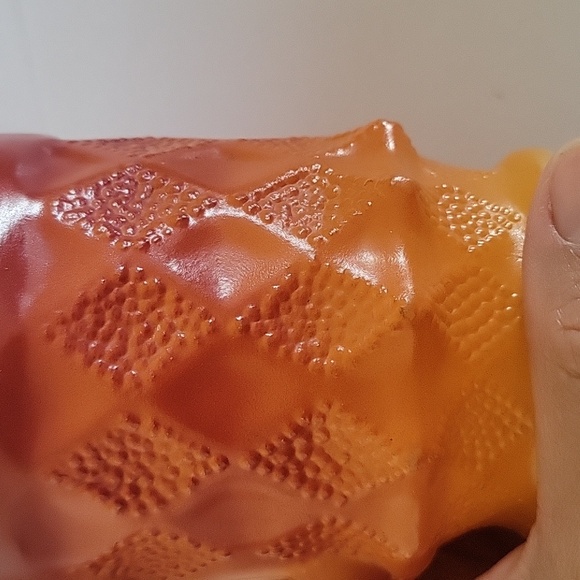 Vintage "Fire King" Anchor Hocking. Coffee Mug Cup Red and Orange Mug. - Picture 4 of 10